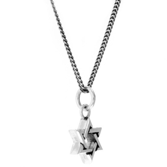 king baby silver star of david pendant