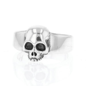 king baby silver skull ring