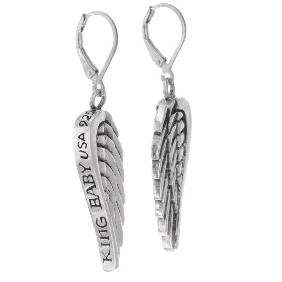 king baby wing earrings