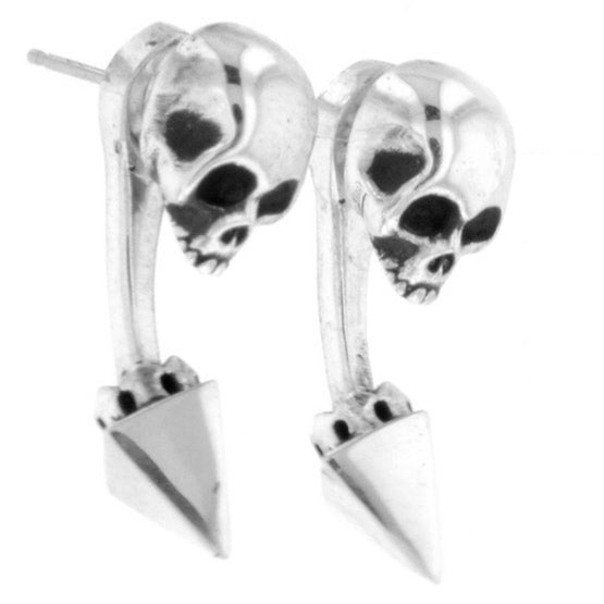 king baby skull earrings