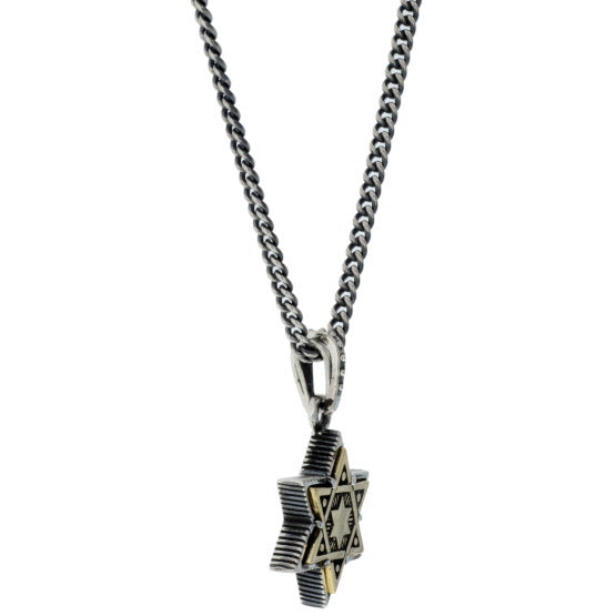 king baby large star of david pendant with gold alloy