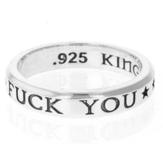 king baby fuck you stackable ring