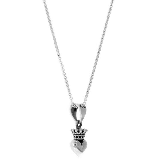 king baby crowned heart pendant
