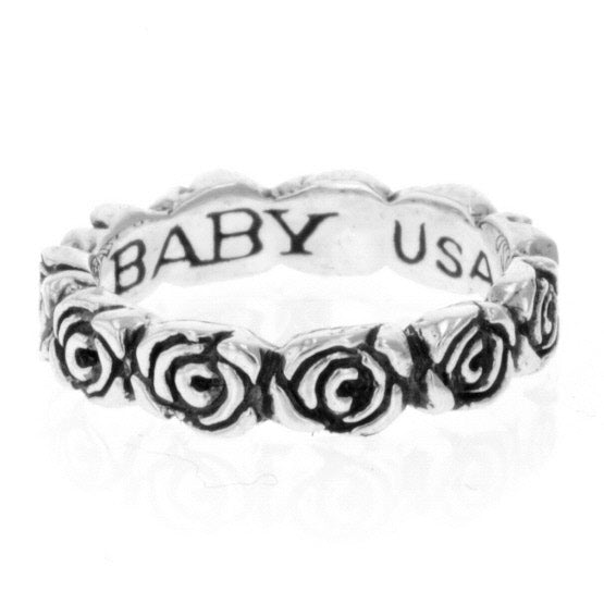 king baby infinity rose ring