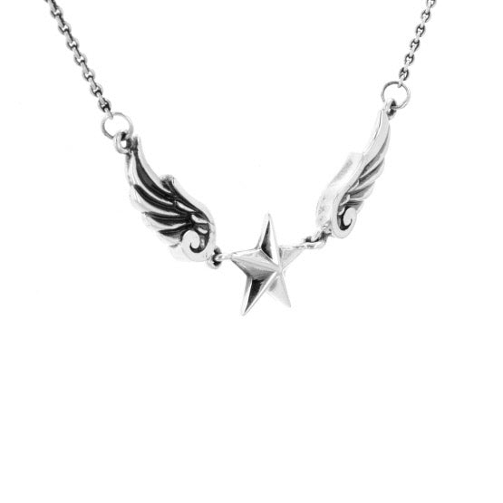king baby wing star necklace