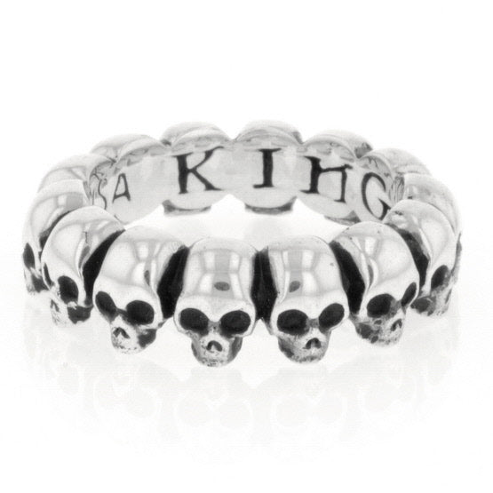 king baby infinity skull ring