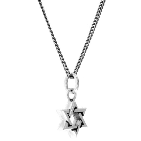 king baby silver star of david pendant