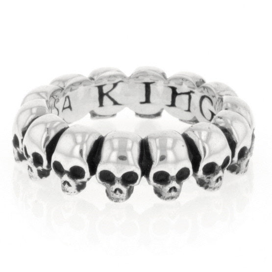 king baby mens skull infinity ring