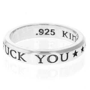king baby fuck you stackable ring