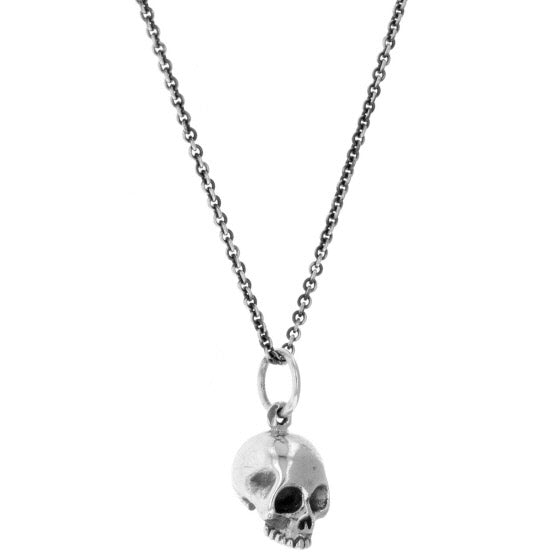 Micro Skull Pendant on Micro Rolo Chain