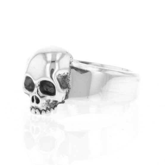 king baby silver skull ring