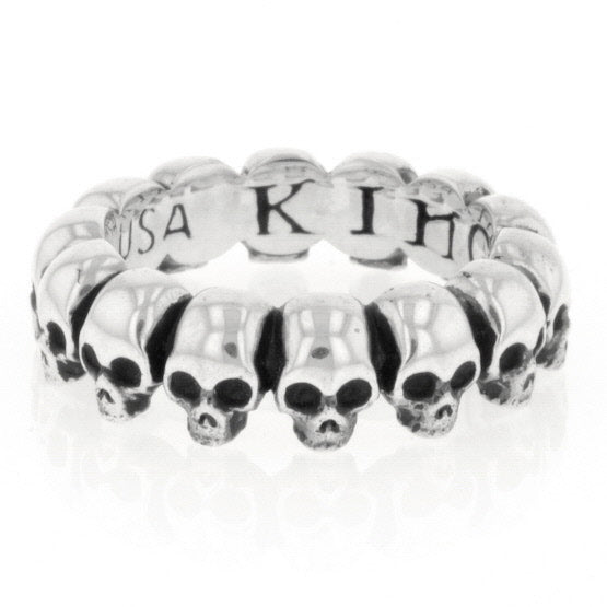 king baby mens skull infinity ring