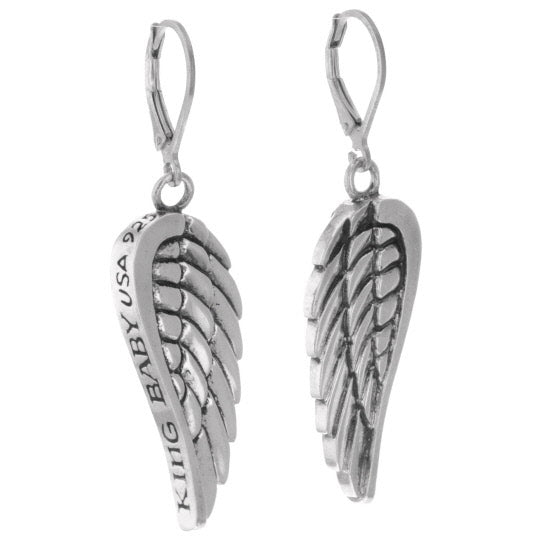 king baby wing earrings