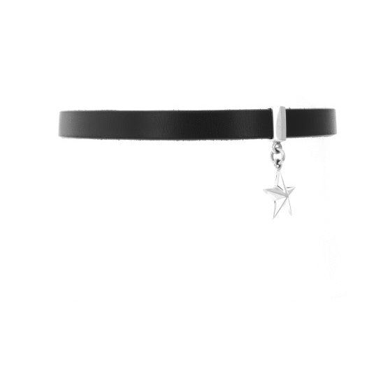Leather Choker with a Star