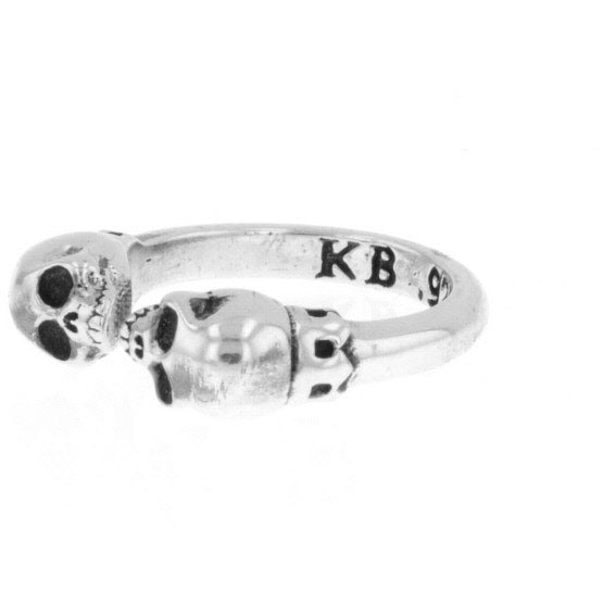 king baby skull mid ring