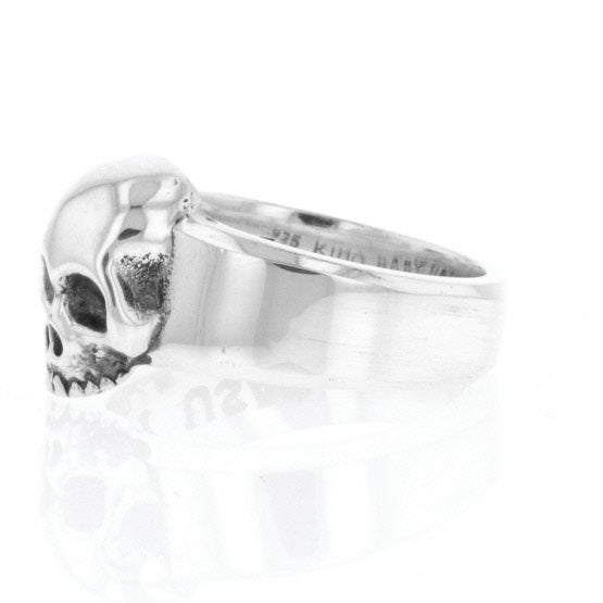 king baby silver skull ring