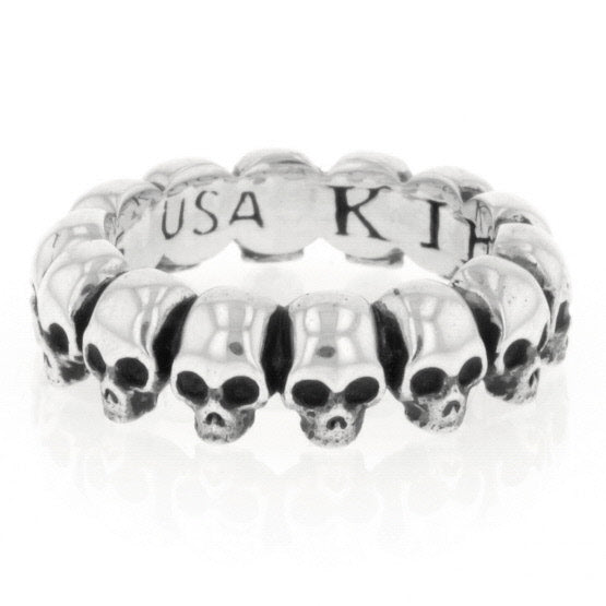 king baby mens skull infinity ring