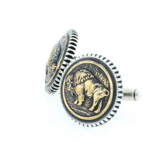 Buffalo Concho Cufflinks