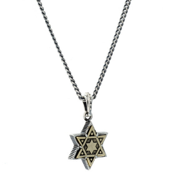 king baby large star of david pendant with gold alloy