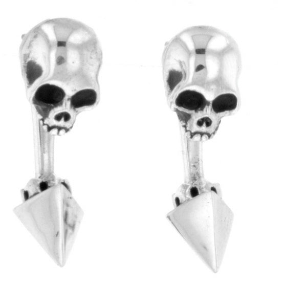 king baby skull earrings