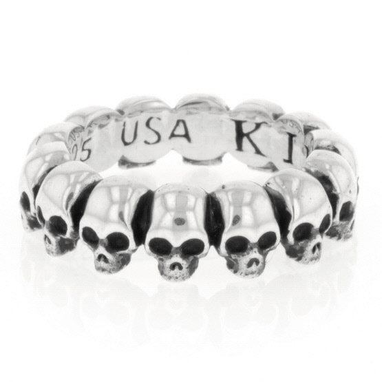 king baby mens skull infinity ring