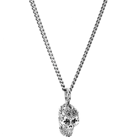 King Baby Small Day of the Dead Skull Pendant
