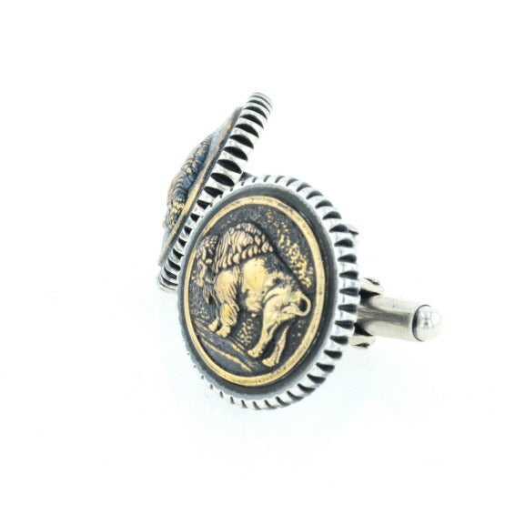 Buffalo Concho Cufflinks