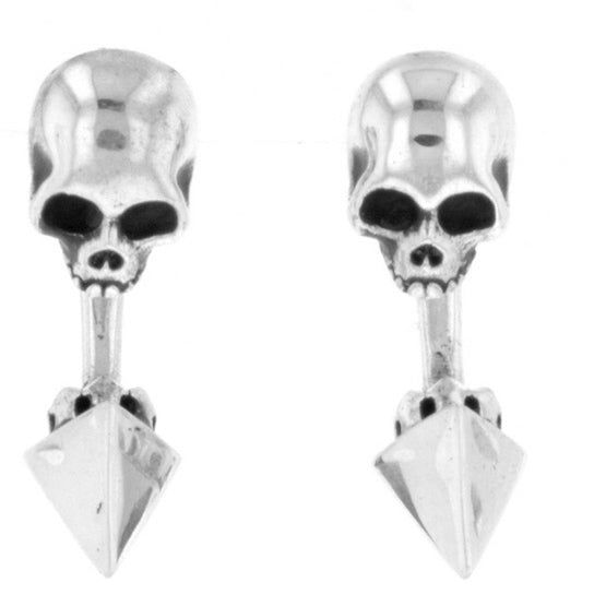 king baby skull earrings