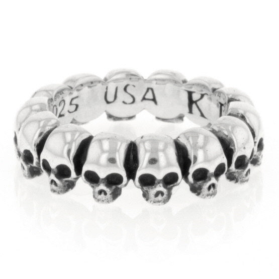 king baby mens skull infinity ring