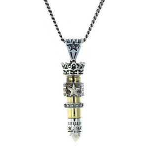 king baby 38 special bullet pendant with flag