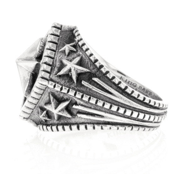 king baby mens diamond star ring