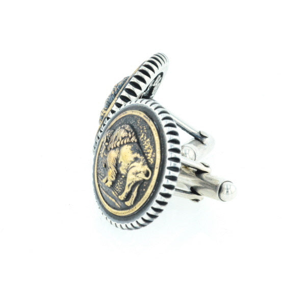 Buffalo Concho Cufflinks