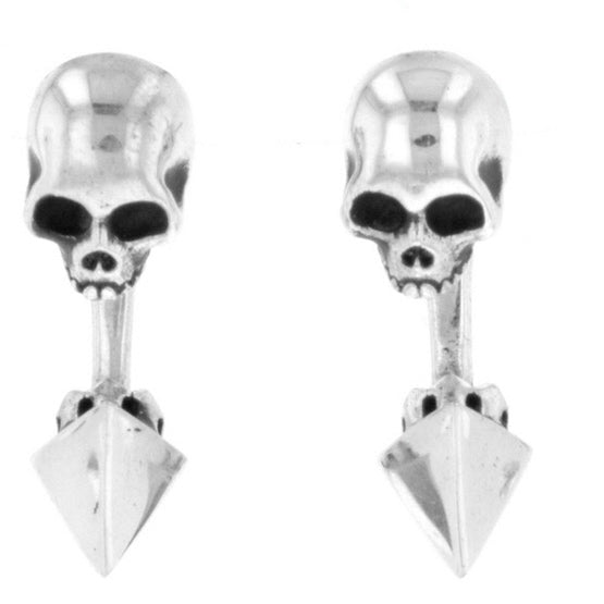 king baby skull earrings