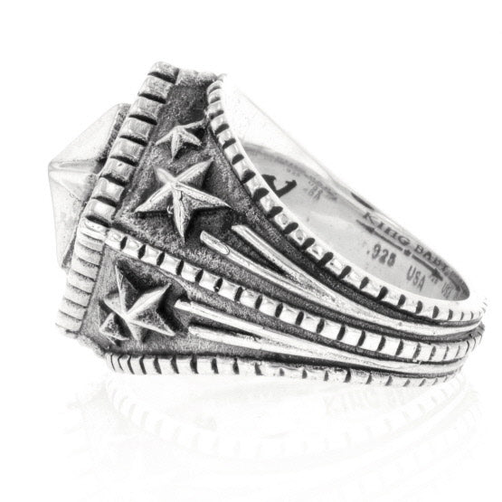 king baby mens diamond star ring