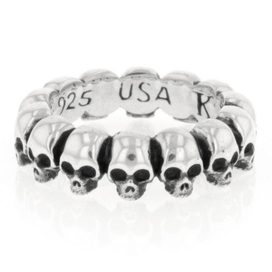 king baby mens skull infinity ring