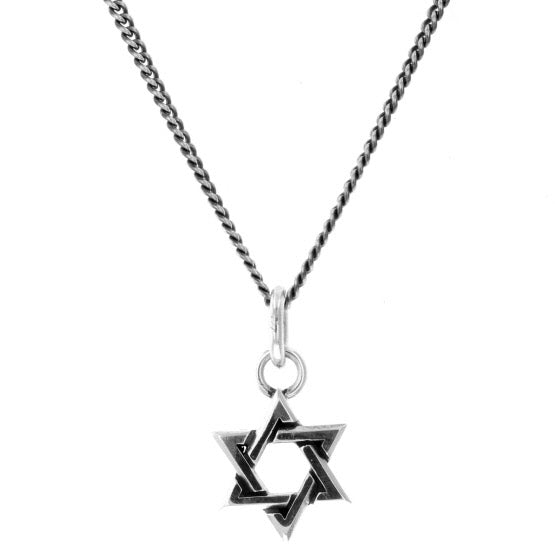 king baby silver star of david pendant