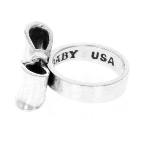 king baby small bow ring