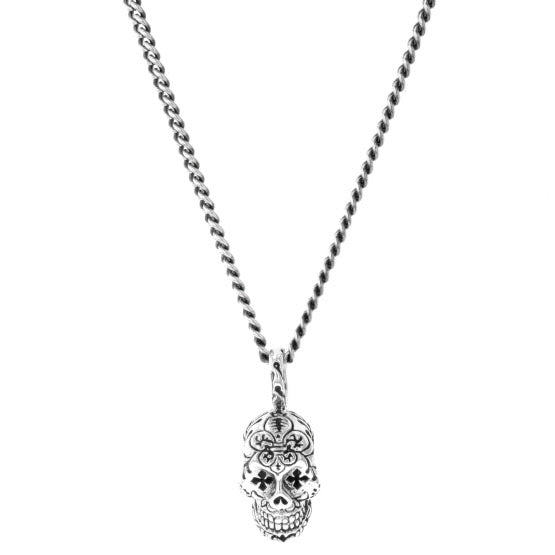 King Baby Small Day of the Dead Skull Pendant