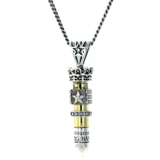 king baby 38 special bullet pendant with flag