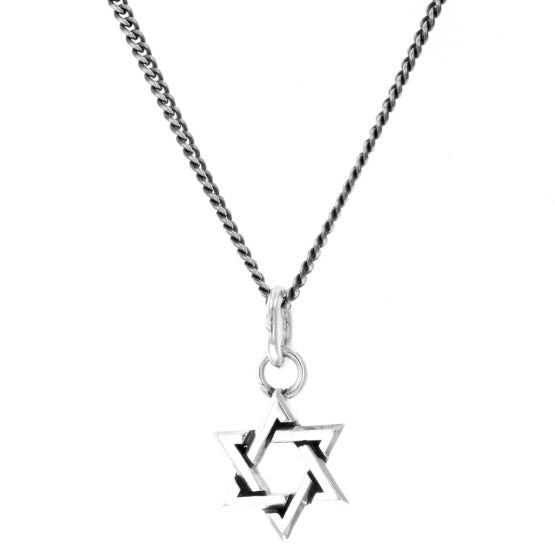 king baby silver star of david pendant