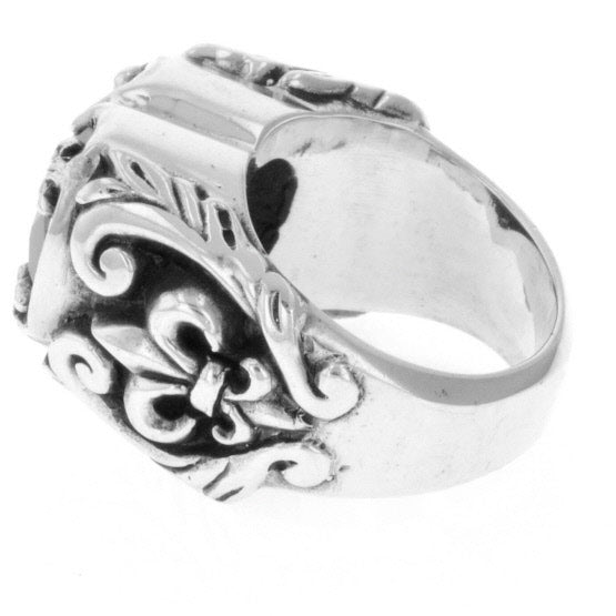 king baby black heart cz ring