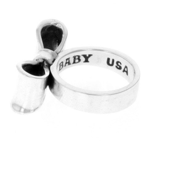 king baby small bow ring