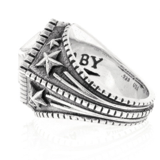 king baby mens diamond star ring