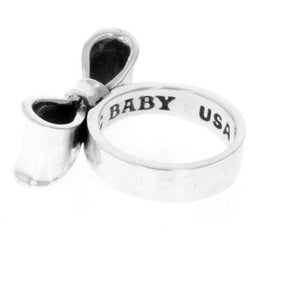 king baby small bow ring