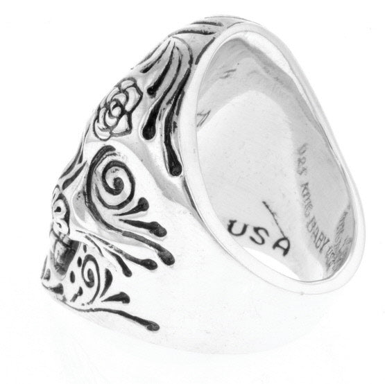 king baby mens skull ring