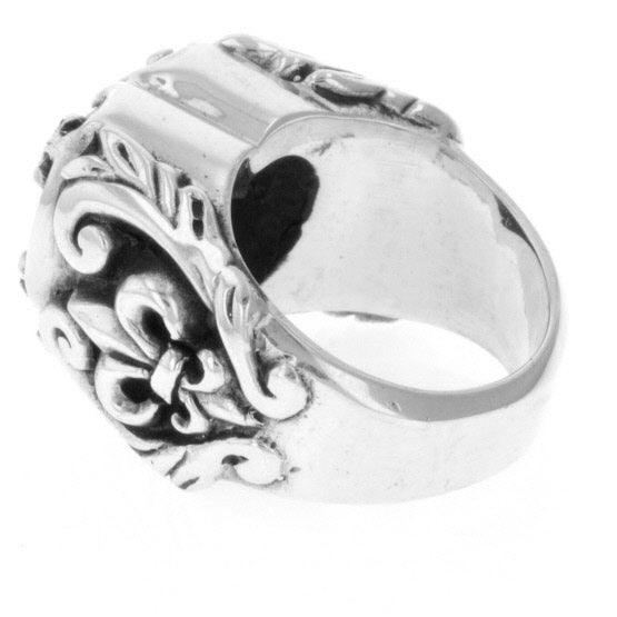 king baby black heart cz ring