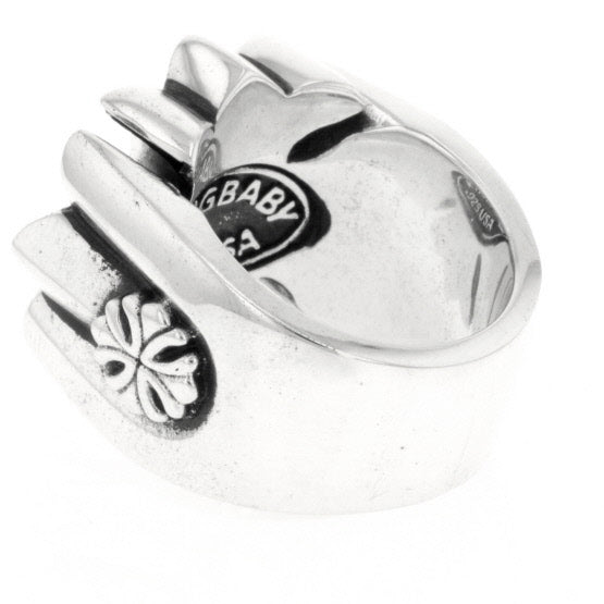 king baby men's gothic cross ring