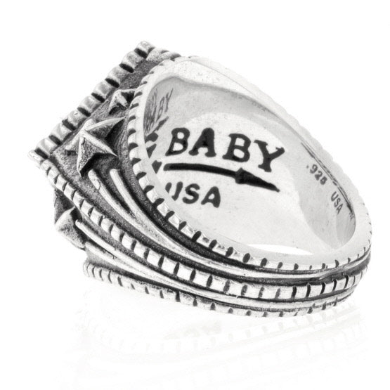 king baby mens diamond star ring