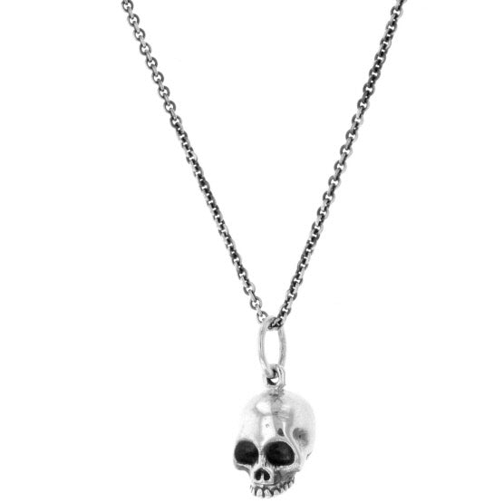 Micro Skull Pendant on Micro Rolo Chain