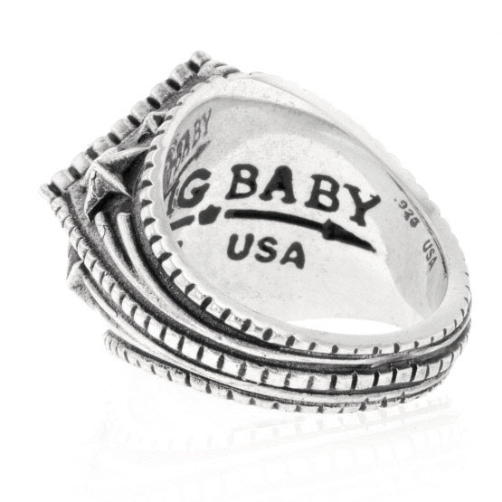 king baby mens diamond star ring